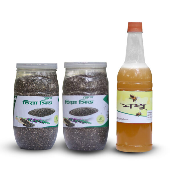 চিয়া সিড ও মধু কম্ব,Chia seeds and honey comb,