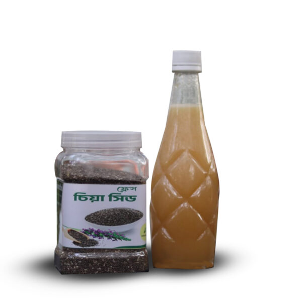 chia seed and honey,Honey and Chia Seed Combo,মধু ও চিয়া সিড কম্বো